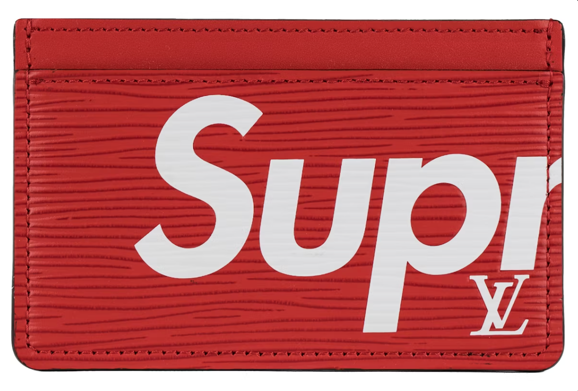 Louis Vuitton x Supreme Porte Carte Simple Epi Red